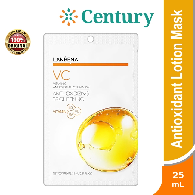 LANBENA VITAMIN C ANTIOXIDANT LOTION MASK 25ML / SHEET MASK / PERAWATAN WAJAH/ MASKER WAJAH