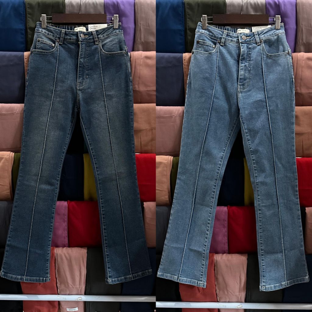 Pintuck Jeans - DUST, Pakaian Wanita