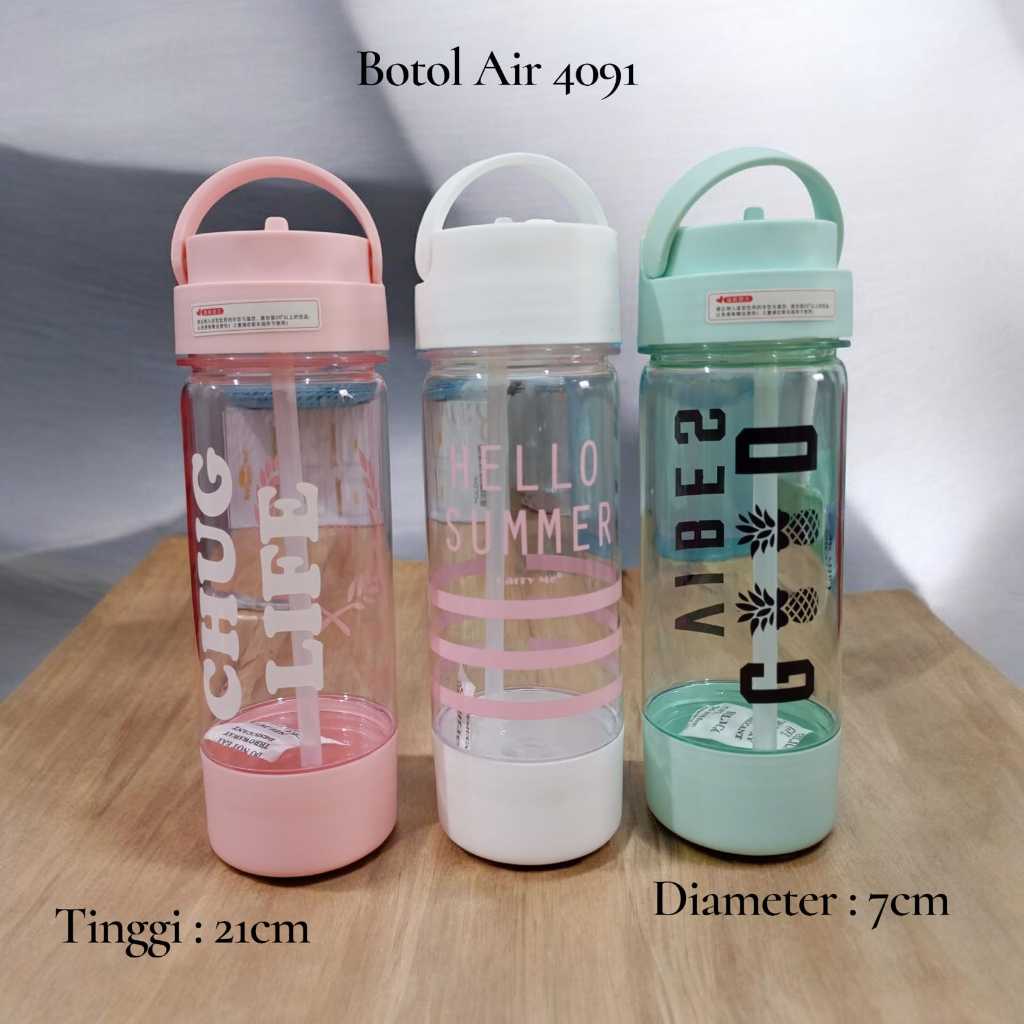 BOTOL MINUM PLASTIK PORTABLE CUP / Botol Minuman Portable Cup 800ml High Quality
