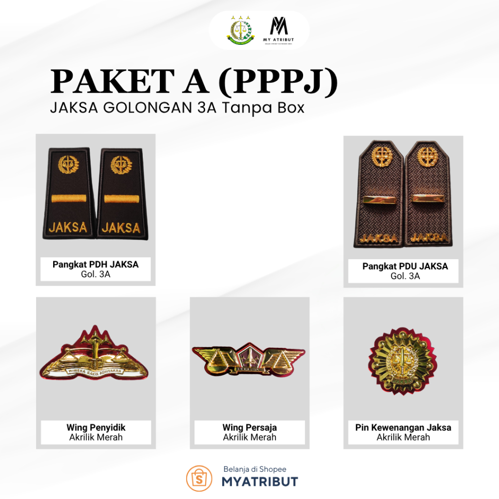 Paket PPPJ JAKSA Gol 3A Paket A, Paket B  Tanpa BOX | Hampers Kejaksaan RI