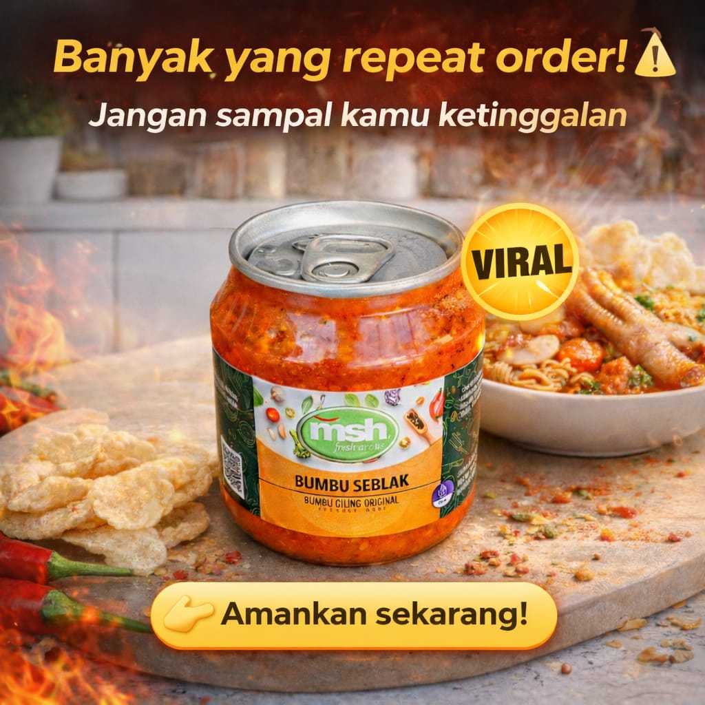 Bumbu Seblak Rempah Asli 190 gr , Bumbu Seblak Praktis , Bumbu Seblak Non MSG