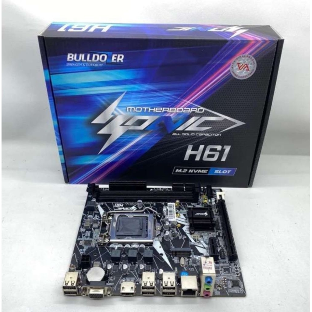Paketan mobo H61 baru + i3 2100