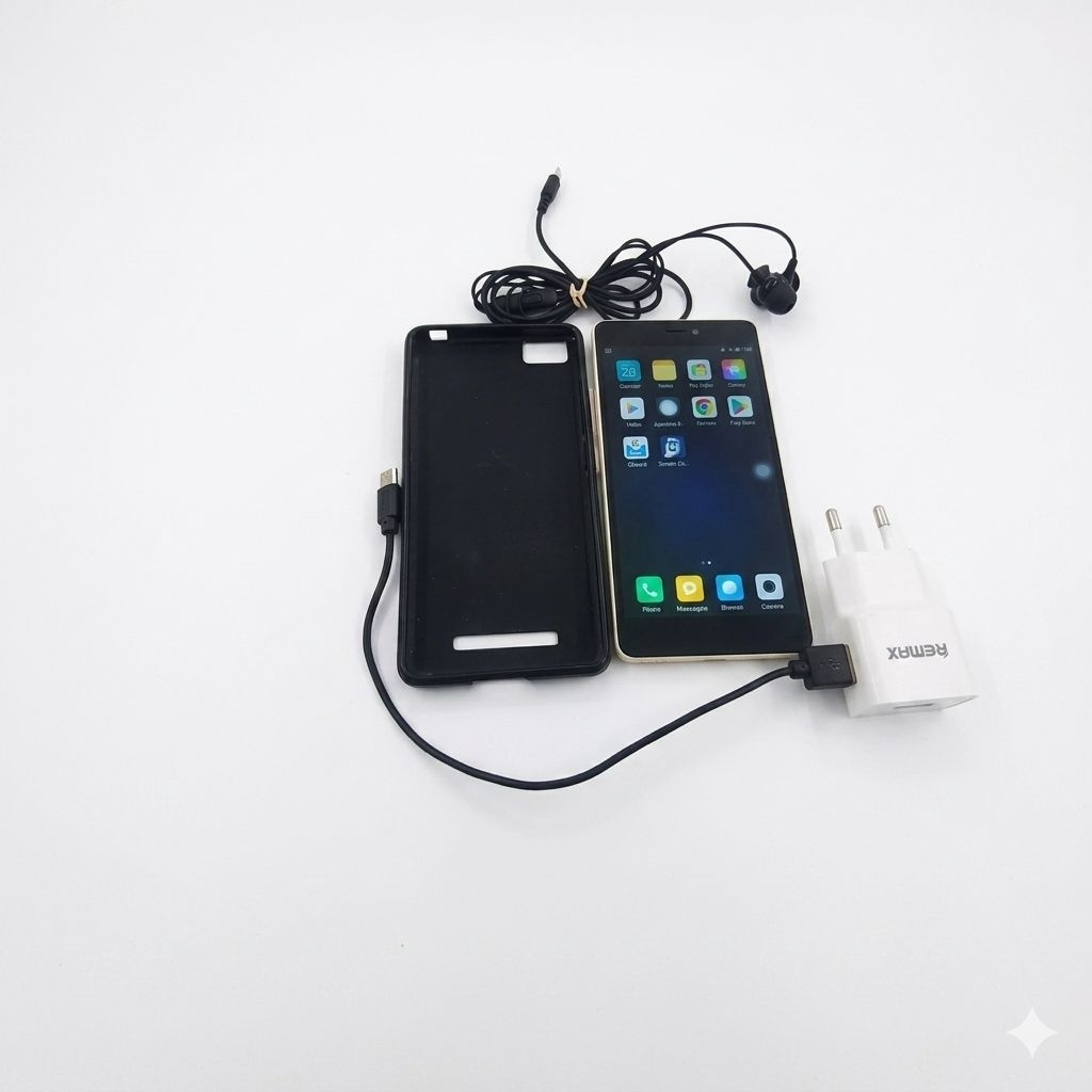 Murah HP Xiaomi Mi-4C 2/16 GB Unit Minus Baterai Ada Gembung Sedikit Full Set Lengkap Handsfree Kabe