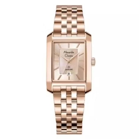 Alexandre Christie 8706 Full Rosegold Cewe Original