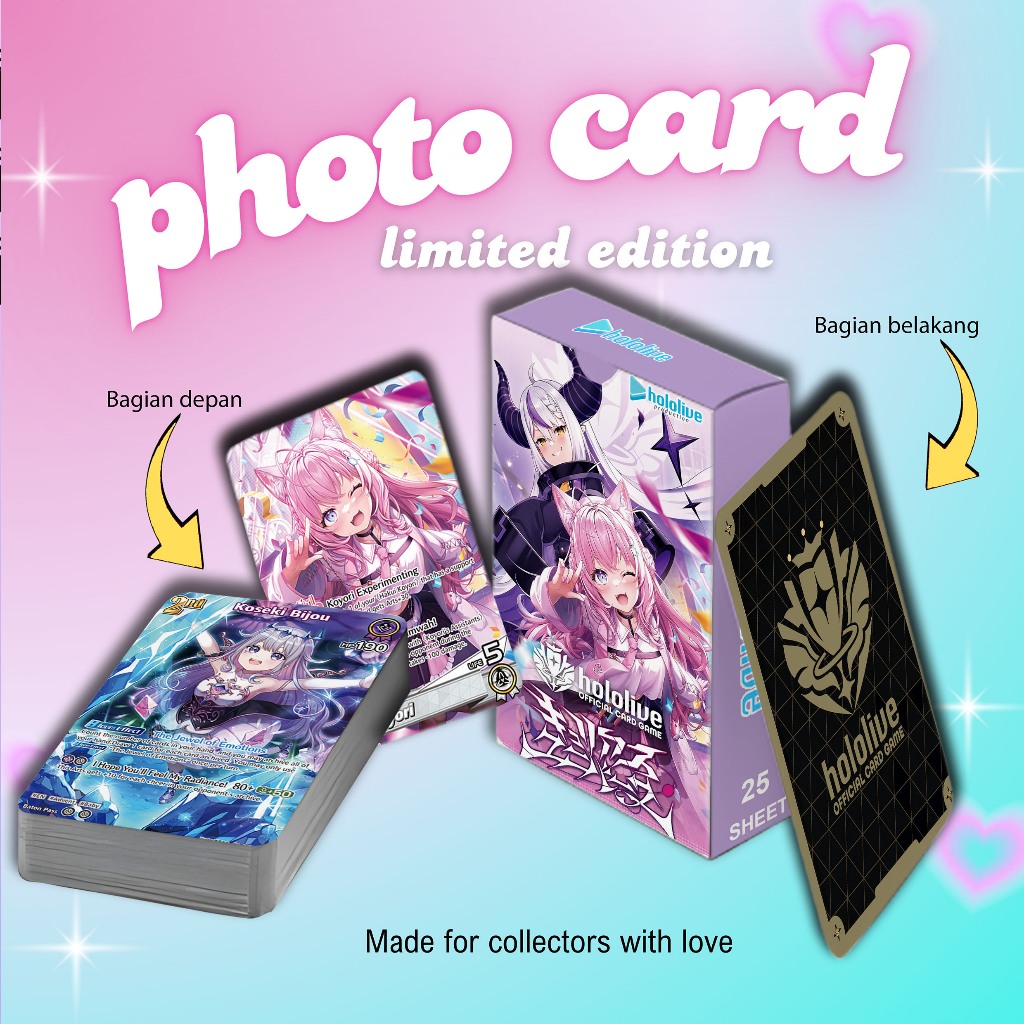 UNOFFICIAL KARTU TCG HOLOLIVE BOOSTER CUORIUS UNIVERSE PREMIUM 25 SHEET