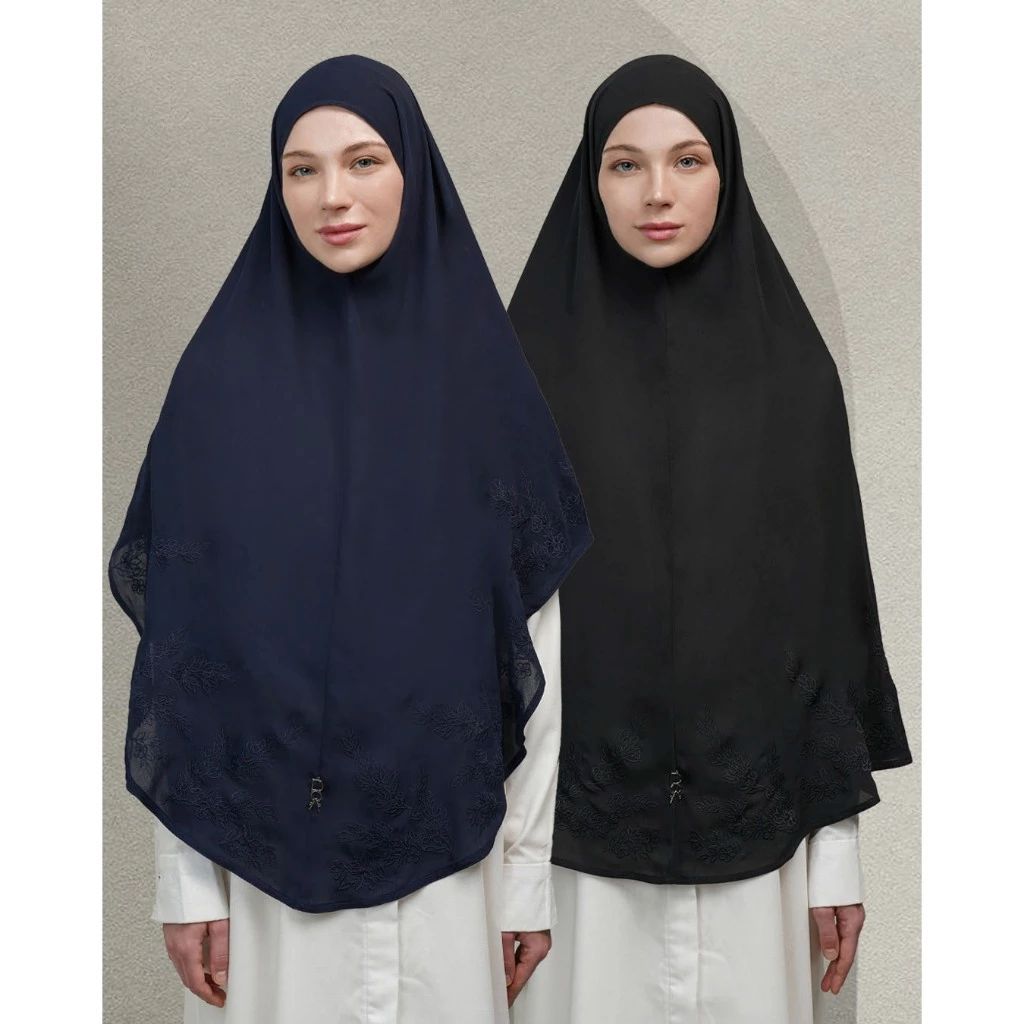 DOA INDONESIA BAITI YUKI SYARI TIMELESS & SIMPLICITY SERIES HIJAB INSTANT - BLACK & NAVY