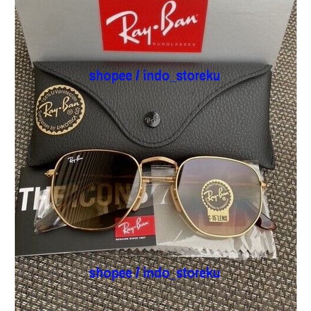 Kacamata Ray-Ban Hexagonal RB3548 Gradient