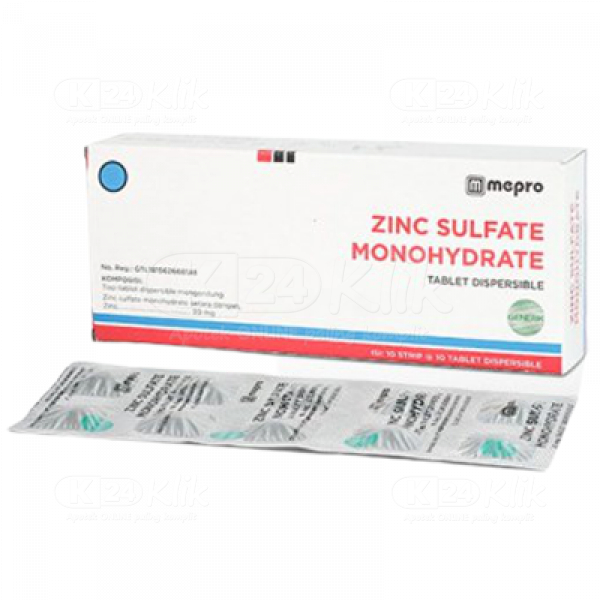 ZINC SULFATE MEPRO TABLET (1 STRIP = 10 TABLET)