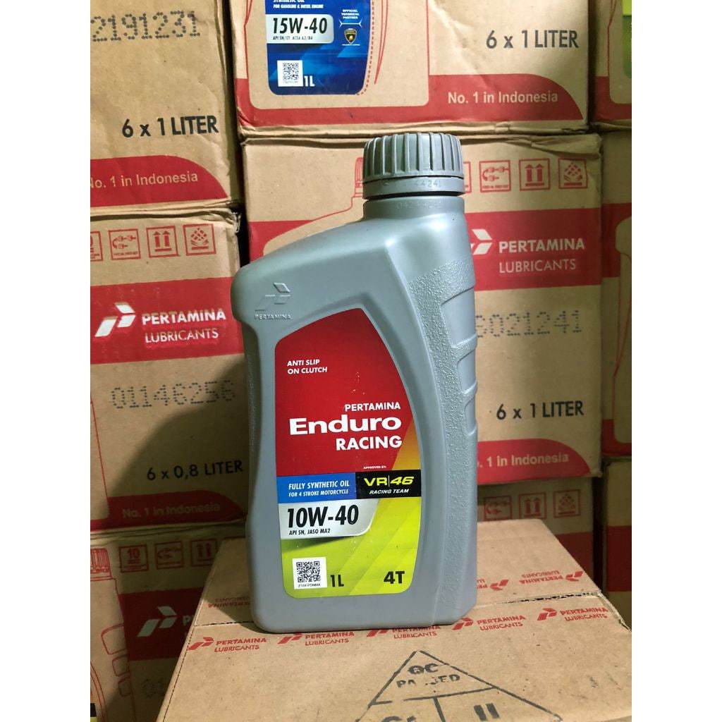 (ASLI 100%) OLI MOTOR ENDURO BEBEK 1Liter / ENDURO 4TAK / ENDURO RACING SINTETIC ORIGINAL PERTAMINA