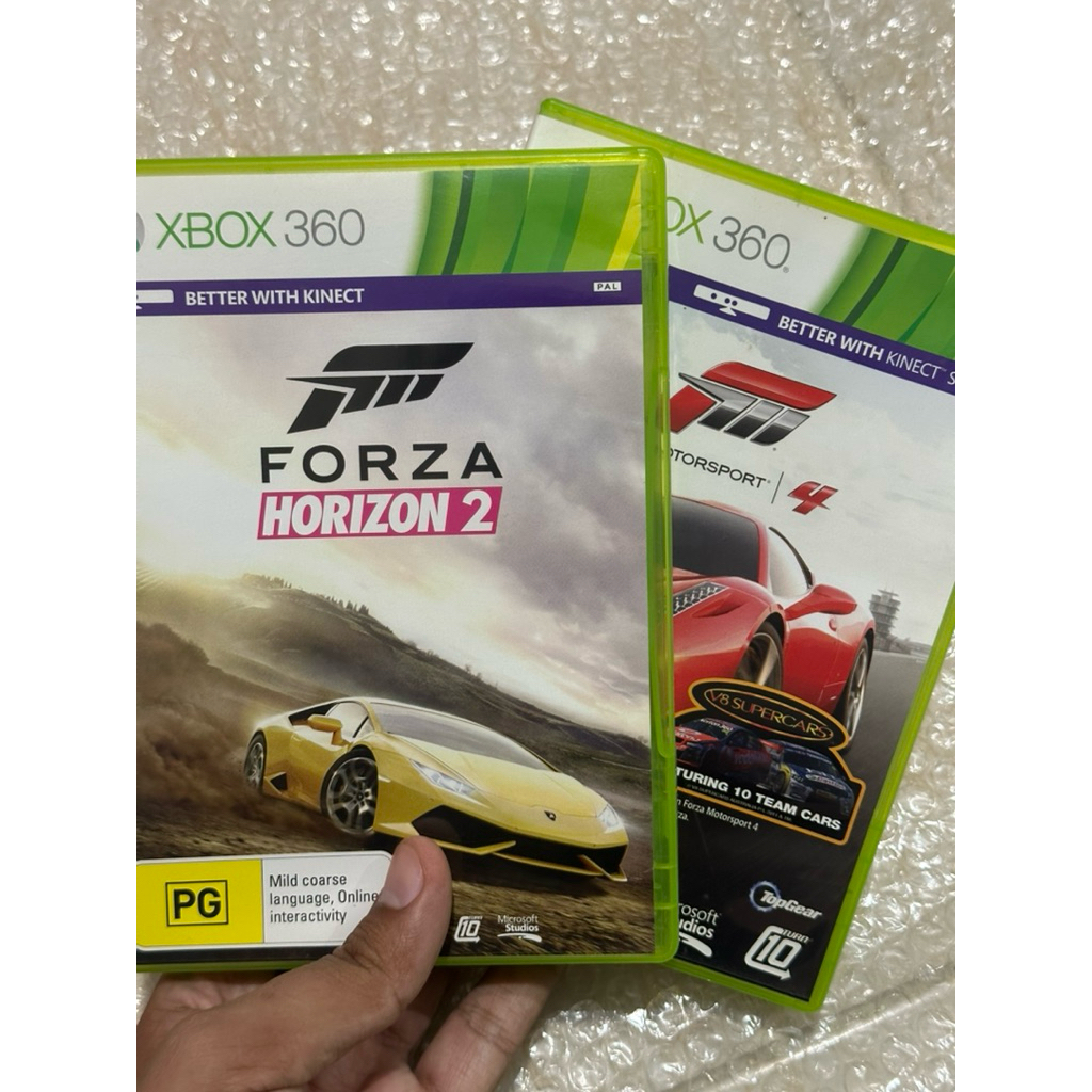 Xbox 360 games forza horizon 2 & forza motorsport 4 set