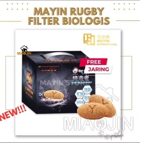 Mayin FILTER Busa Aquarium 3Kg Rugby Media Rumah Bakteri Biologis Bio Foam Busa Kapas