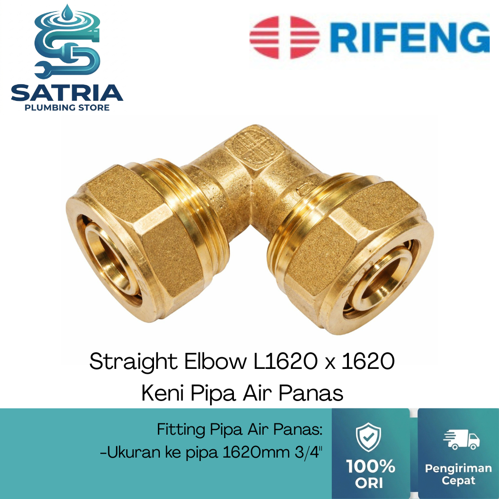 Sambungan Keni RIFENG 1620mm (3/4") - Elbow RIFENG L1620X1620 - Sambungan Pipa Air Panas - Keni Pipa