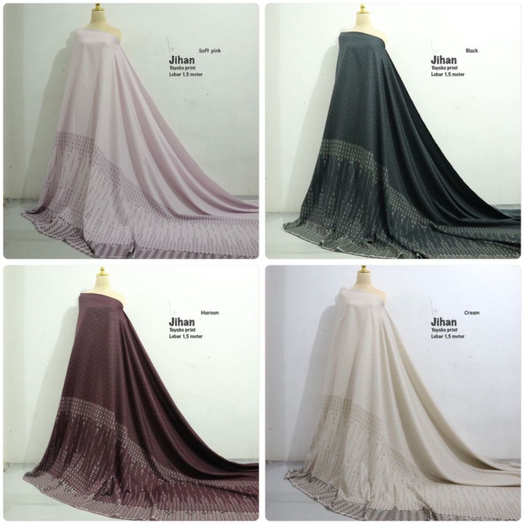 KAIN METERAN | KAIN SERIMBIT | BAHAN TOYOBO | COD