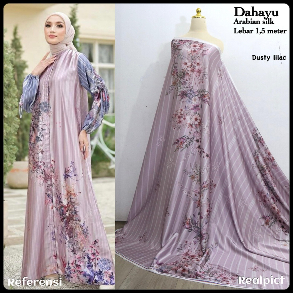 BAHAN KAIN ARABIAN SILK/KAIN METERAN ARABIAN SILK/ ARABIAN SILK MOTIF TERBARU