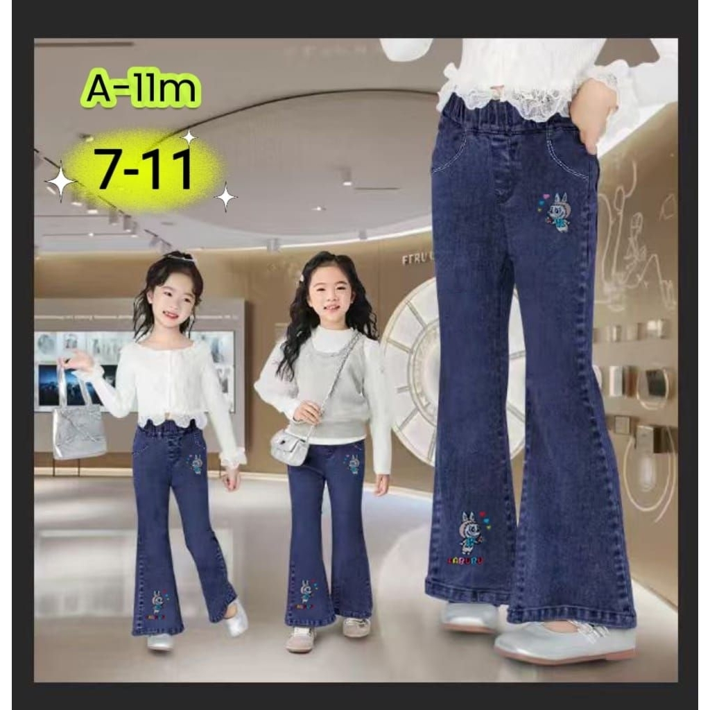 JEANS ANAK CUTBRAY BORDIR  IMPORT PEREMPUAN/JEANS CUTBRAY ANAK CEWEK/JEANS CUTBRAY MOTIF BORDIR/JEAN