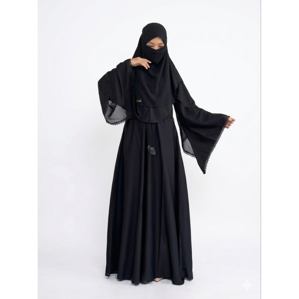 Abaya BILQIS New Gamis wanita muslimah bahan Matt Fursan Silk Elburj Emirates Premium lembut dan ade