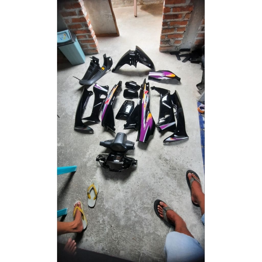 COVER BODY FULL SET HONDA SUPRA X LAMA