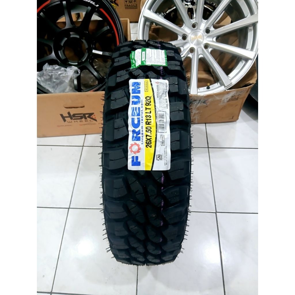 Ban Mobil Offroad MT R13 Ban Pacul Merk Forceum MT08 26x7,5 6PR R13
