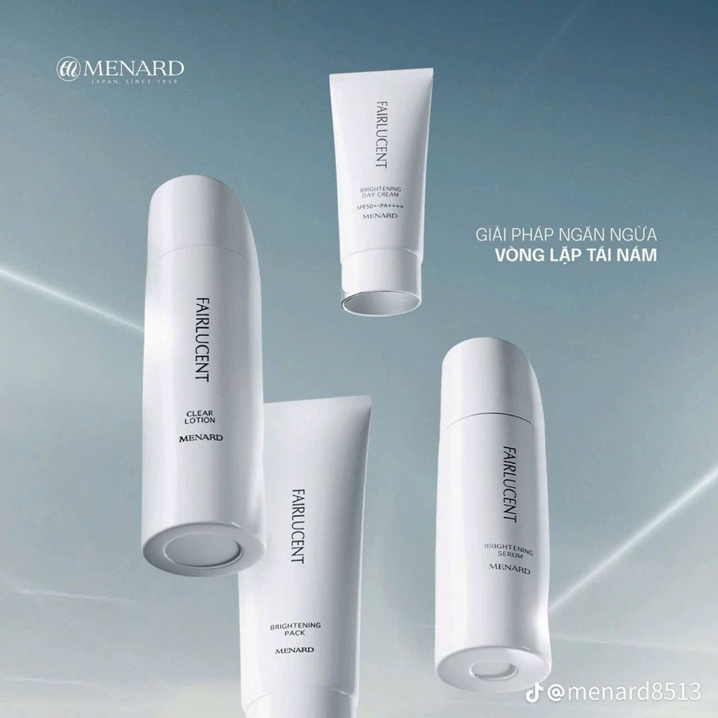 MENARD FAIRLUCENT BRIGHTENING CLEAR LOTION/ SERUM/ DAY CREAM/ BRIGHTENING PACK