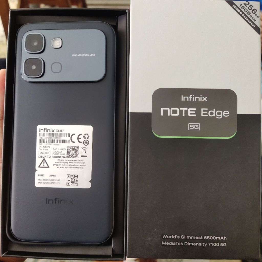 infinix note edge 5G Ram 8GB Internal 256GB HP Second Seken Bekas Fullset [ORI] hp murah