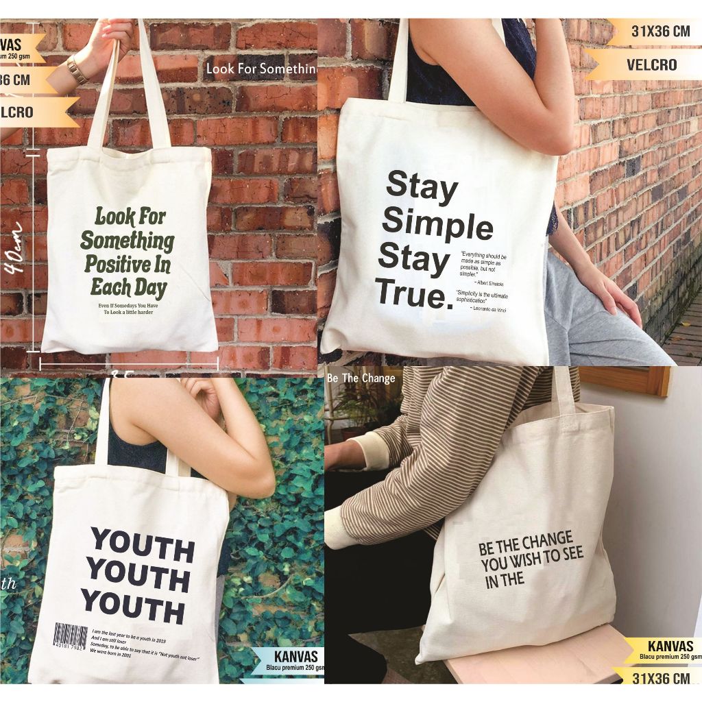 Totebag Aethetic Simple / Totebag Youth