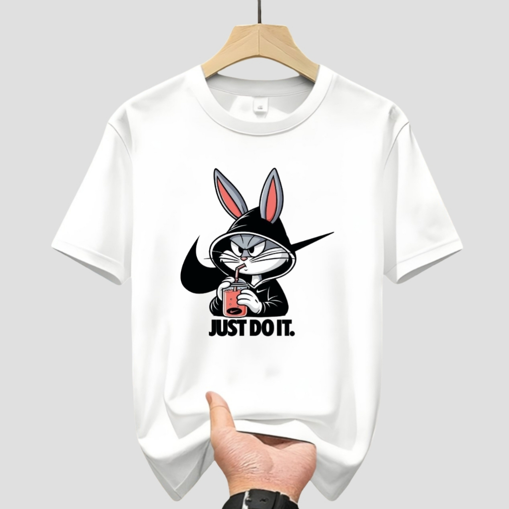 Kaos Distro Pria Unisex - Nyaman, Tahan Kusut, Desain Unik Rabit Size S-XXL