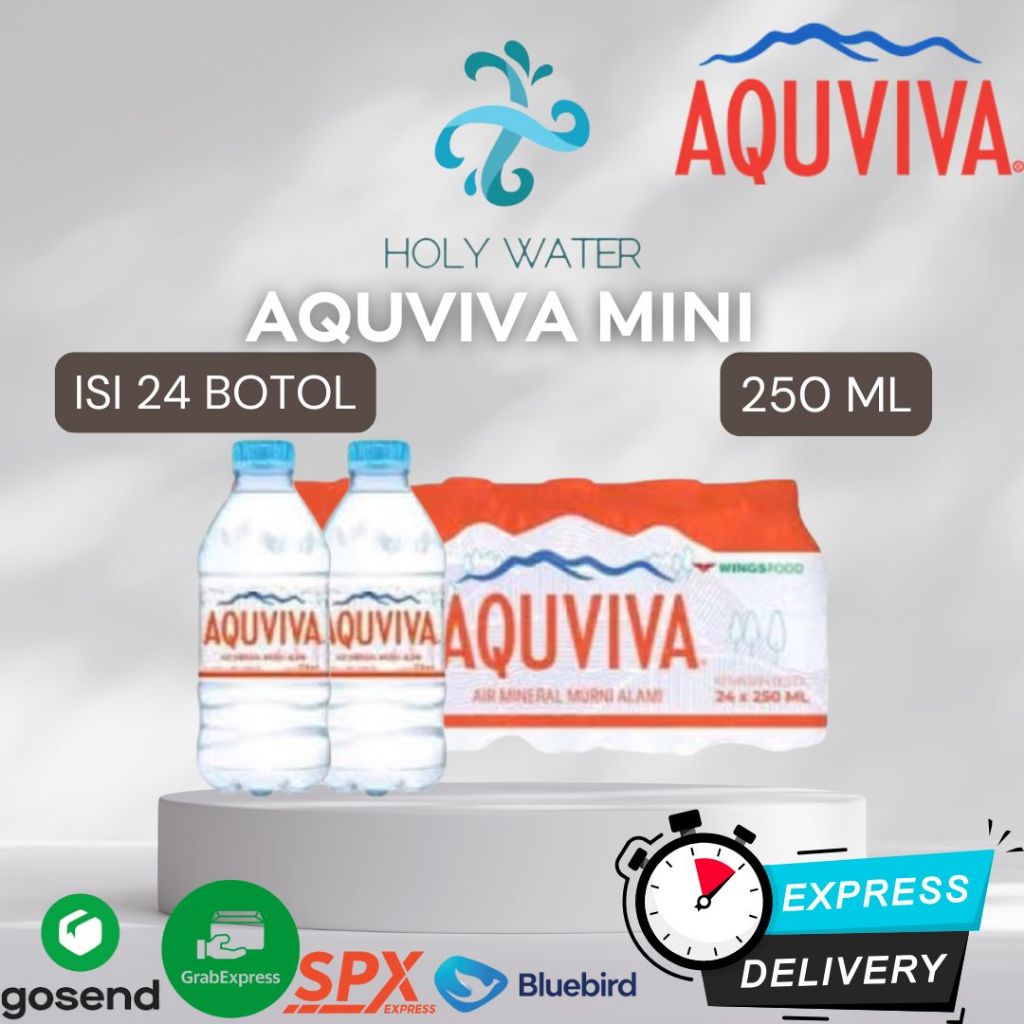 [INSTANT PRIORITAS] Aquviva Mini 250ml Isi 24 Botol Air Mineral Kemasan Dus