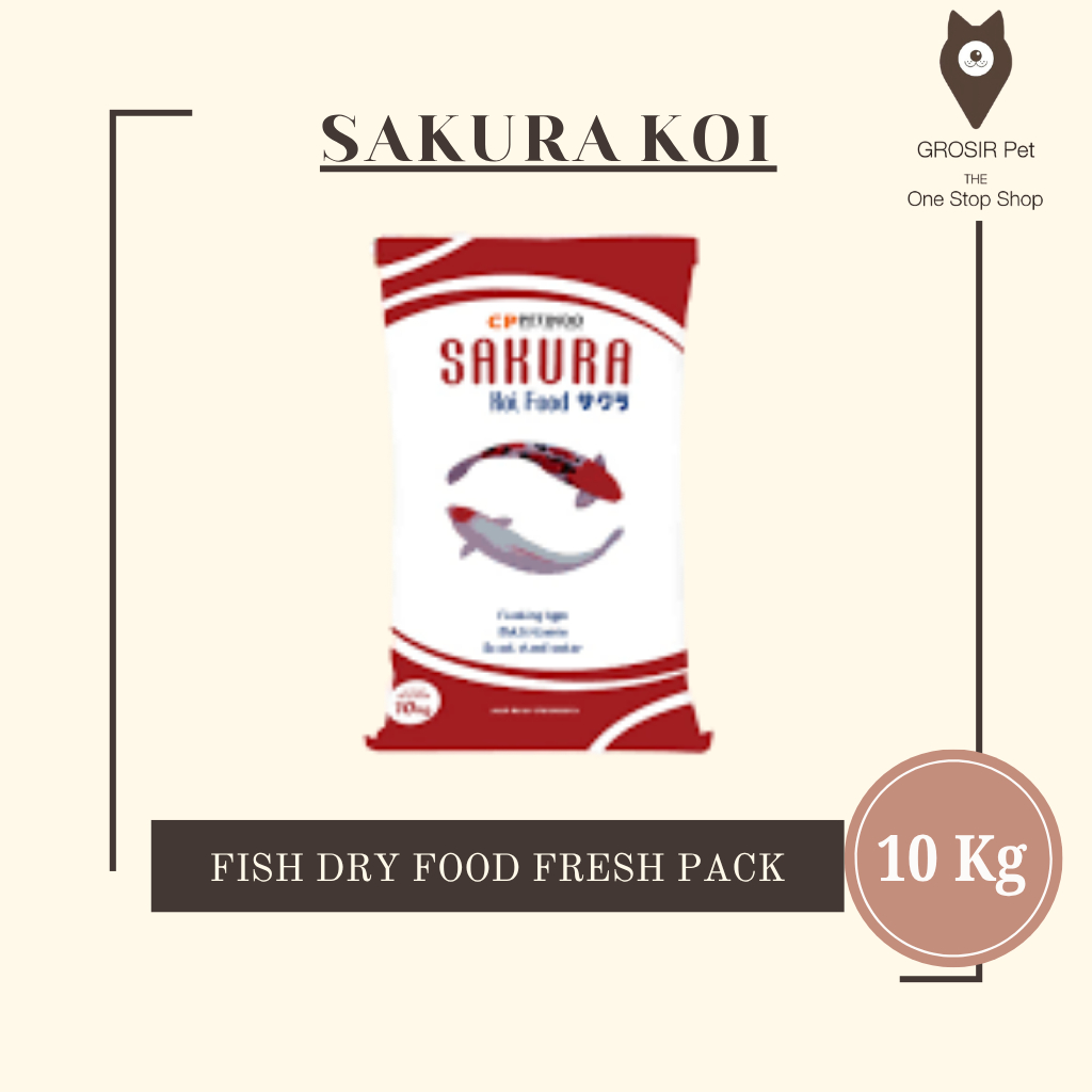 SAKURA Koi 10kg 1sak - Pakan Ikan Koi