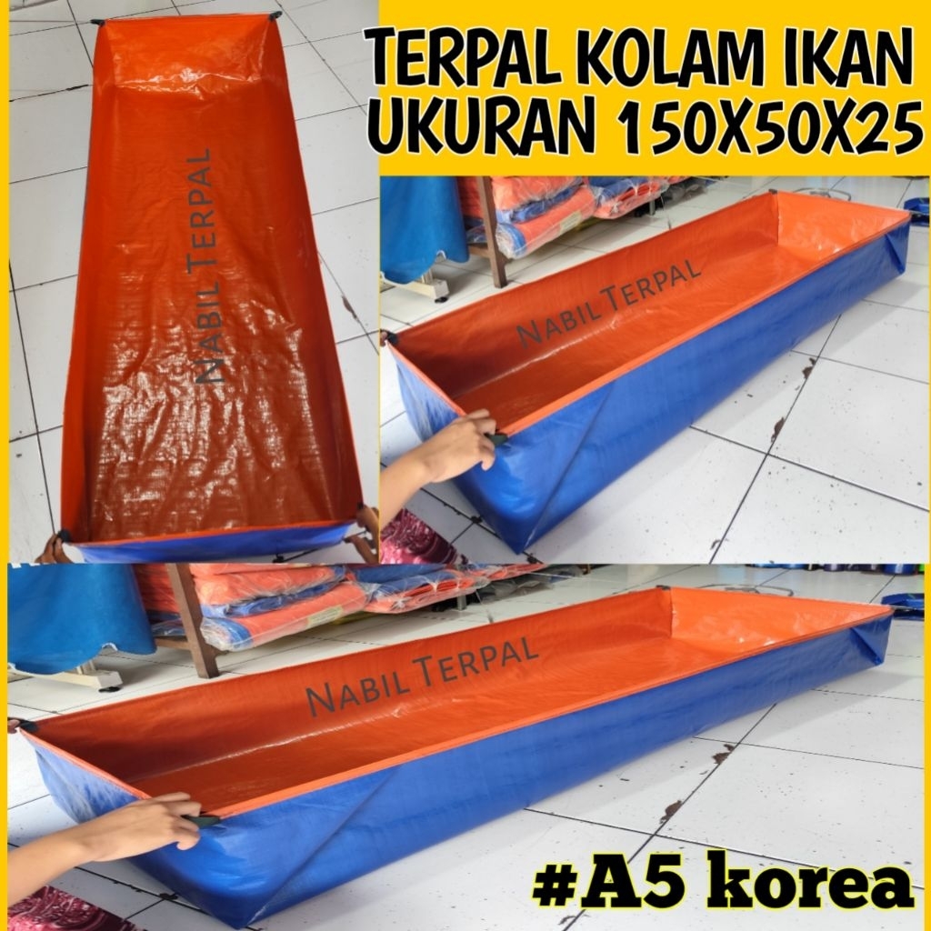 TERPAL KOLAM mini 150×50×25 A5 KOREA ORIGINAL