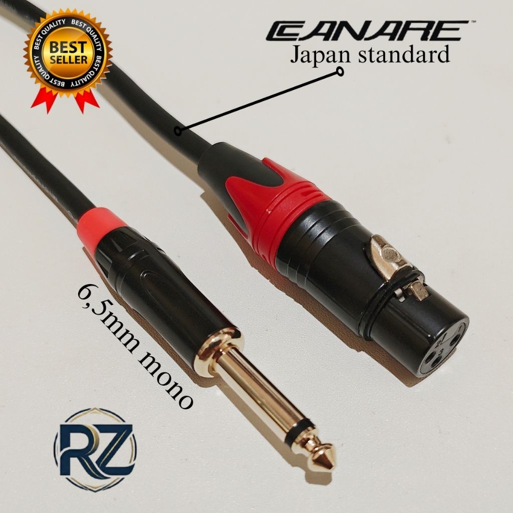 Kabel mic Jack Akai mono 6,5mm to Jack Xlr female 15meter