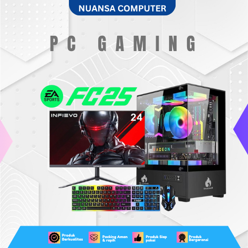PC GAMING RENDERING CORE I7 4770 RAM 16GB  VGA GTX 1650 4GB DDR5 FULLSET SIAP PAKAI