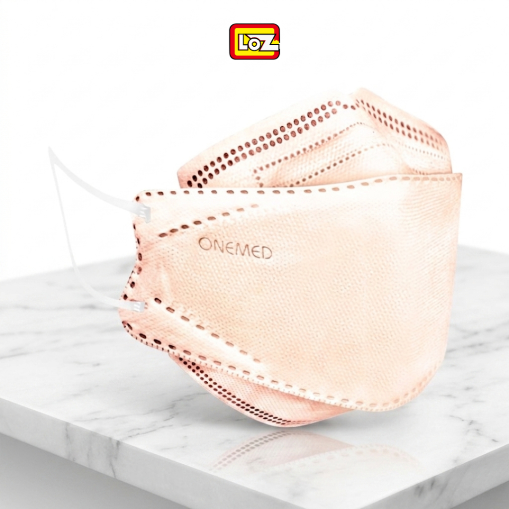 MASKER MEDIS ONEMED KF94 4ply CREAM EARLOOP - Isi 20pcs