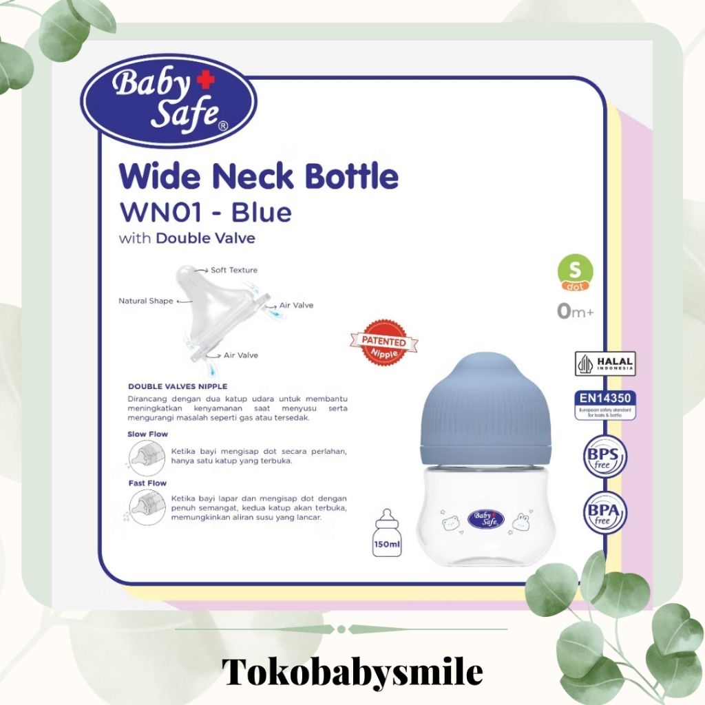 LYNEA BABY SAFE BOTOL WIDENECK 125/150ML