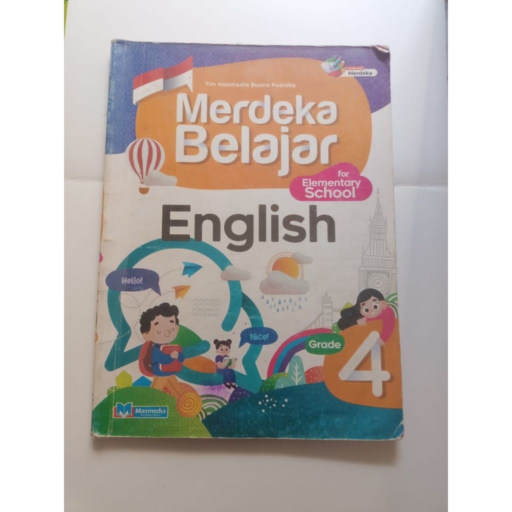 buku English kelas 4 SD penerbit masmedia kurikulum merdeka