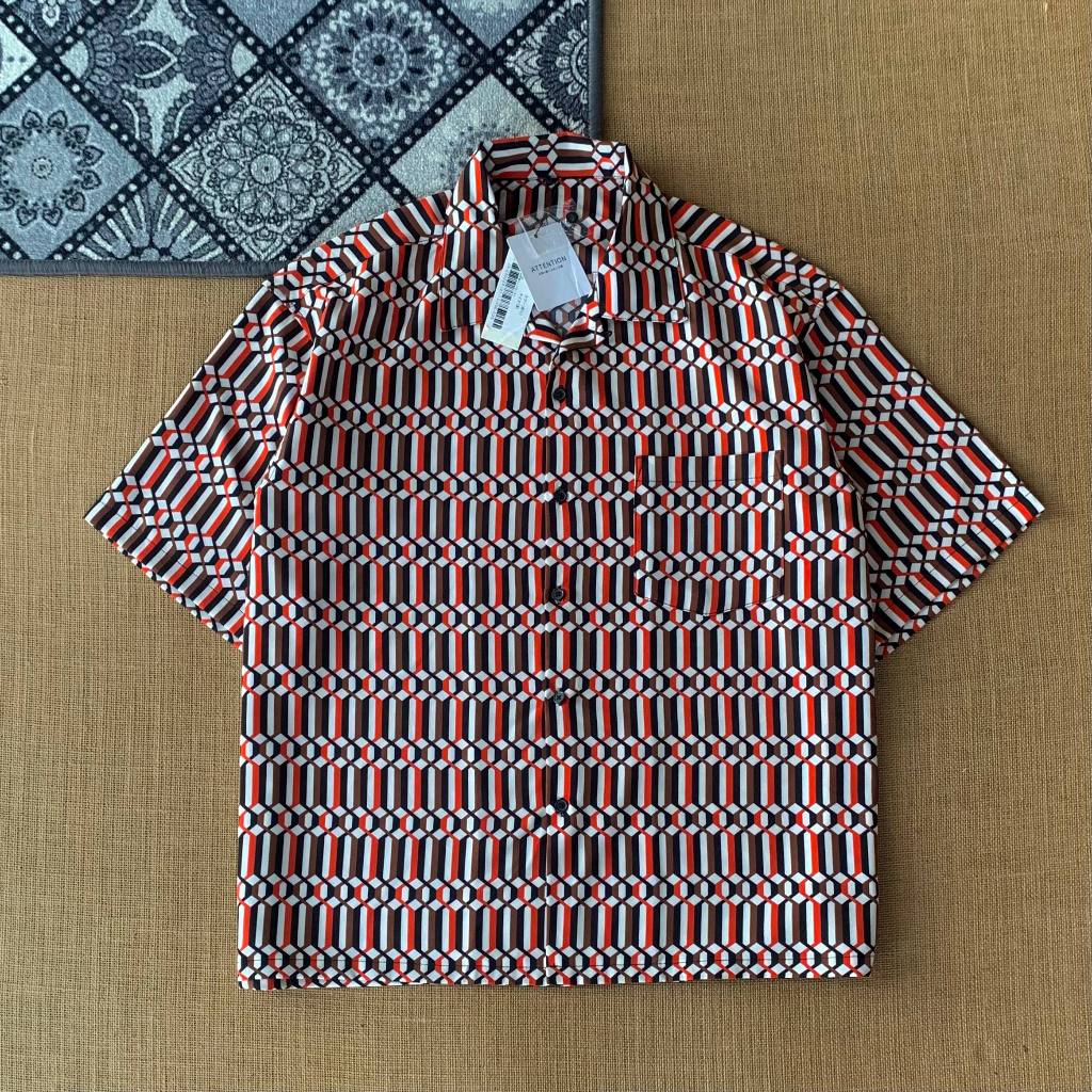 kemeja Attention Open Collar size M (masih baru) 100% original 220426C