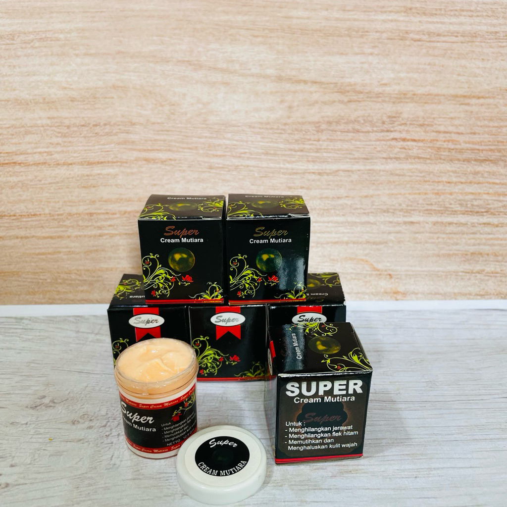 Cream eceran 6 pcs sp mutiara hitam