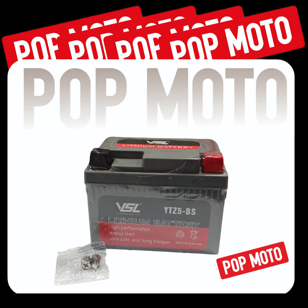 VSL Aki Motor YTZ5-BS Lithium Ion Long Life Made In Thailand Beat Karbu Vario 110 Karbu Lama / Vario