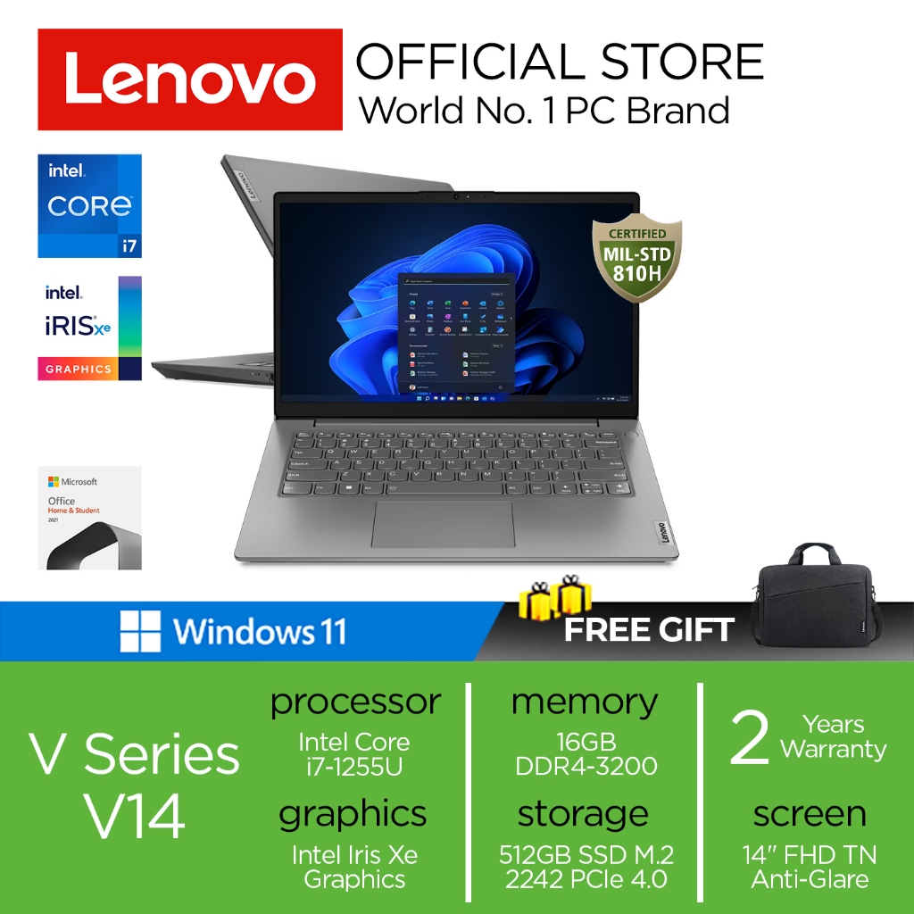 Lenovo V14 G3 IAP | i7 1255 16GB 512GB W11+OHS