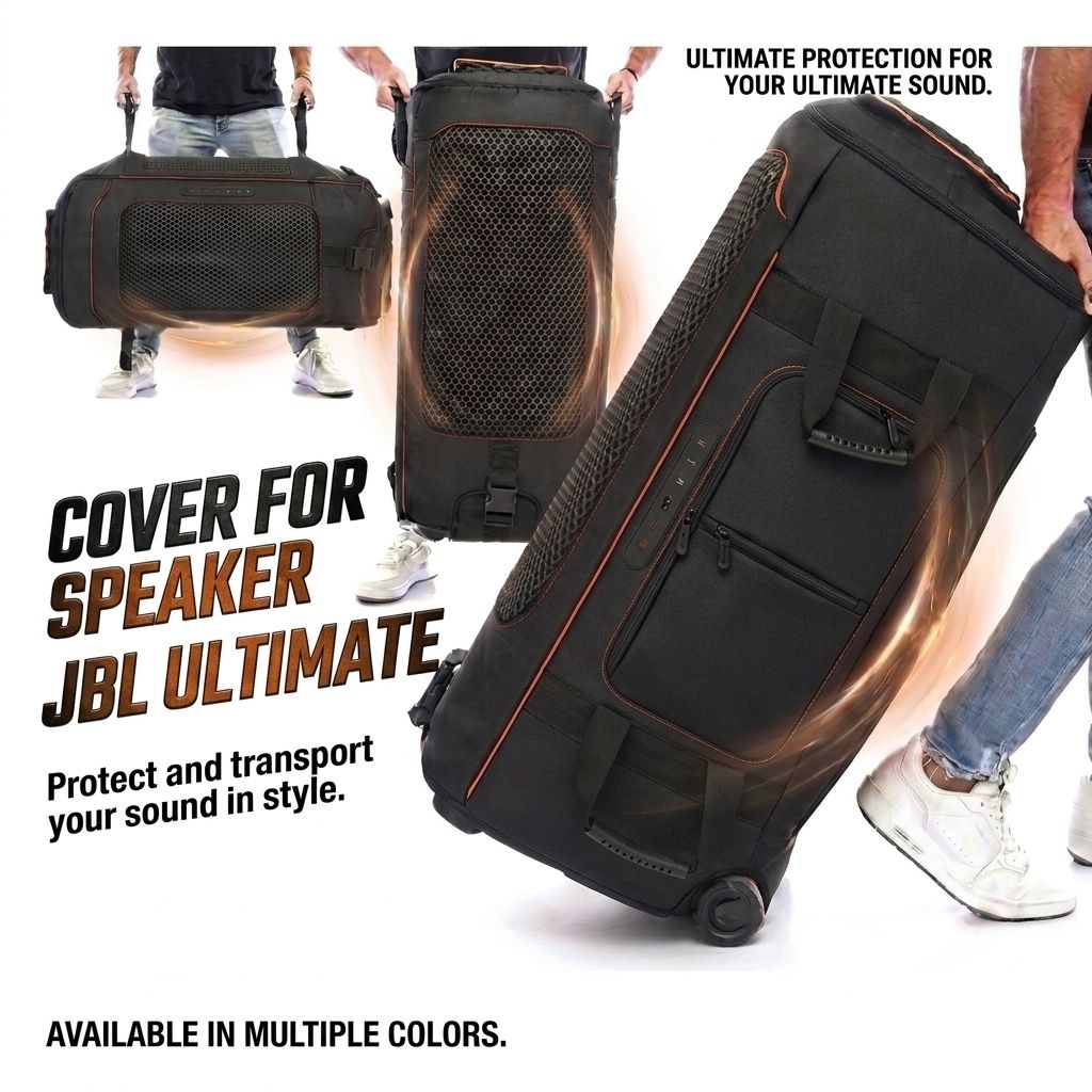 Tas Speaker JBL Partybox Ultimate Bahan Premium Untuk Speaker JBL Ultimate Waterproof hitam Travel
