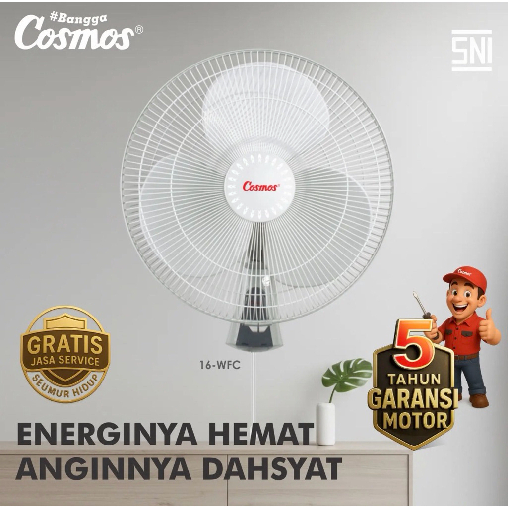 COSMOS KIPAS ANGIN DINDING 16" COSMOS 16 WFC -- WALL FAN COSMOS 16-WFC