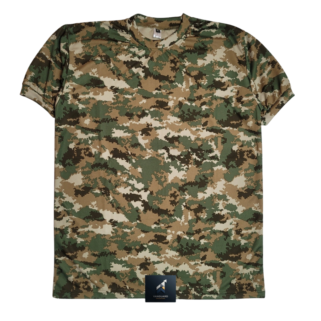Kaos PDL TNI Sage Green Dry Fit Terbaru | Kaos Loreng Dry Fit | Kaos Dalaman PDL TNI | Kaos Dry Fit 