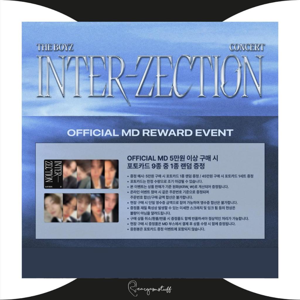 THE BOYZ CONCERT INTER-ZECTION OFFICIAL MERCHANDISE/ MERCH / MD