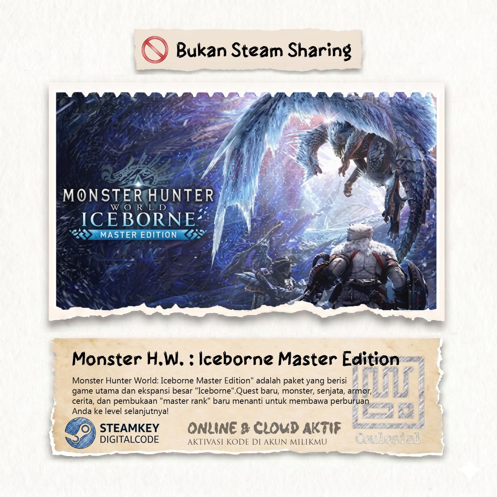 Monster Hunter World: Iceborne Master Edition - Game PC Original Steam Key