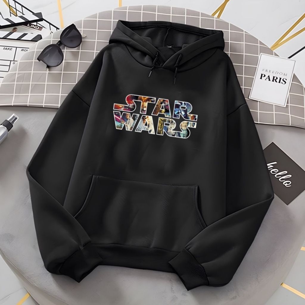 Jaket hoodie star wars anak laki - laki perempuan usia 2 - 12 tahun