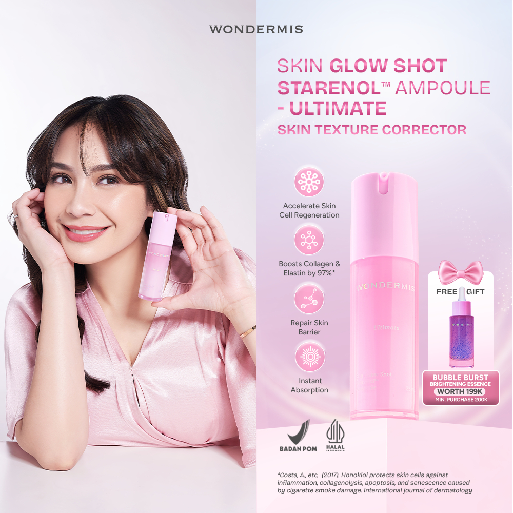 WONDERMIS Skin Glow Shot Starenol™ Ampoule - Ultimate 22 ml Exfoliating Brightening Anti Aging Anti 