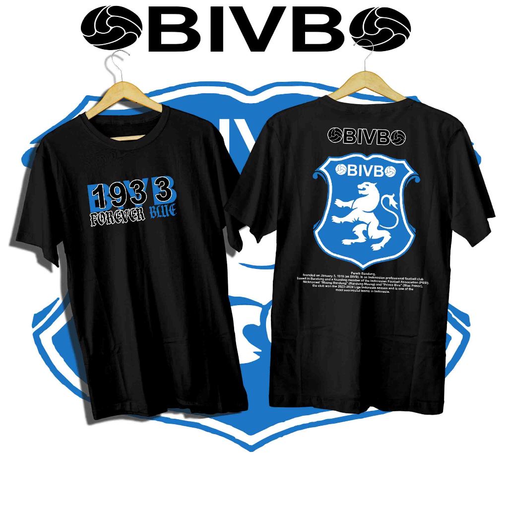 COD KAOS BVB BANDOENG INLANDSCHE VOETBAL BOND PRIA WANITA BAJU BOLA PERSIB BANDUNG FOREVER BLUE