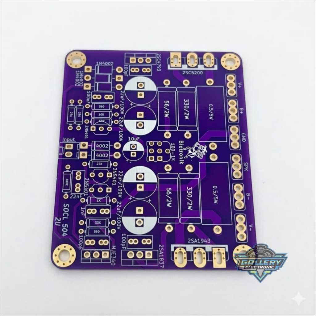Pcb SOCL 504 TEF 2U Doubel Layer FR4 Fiber