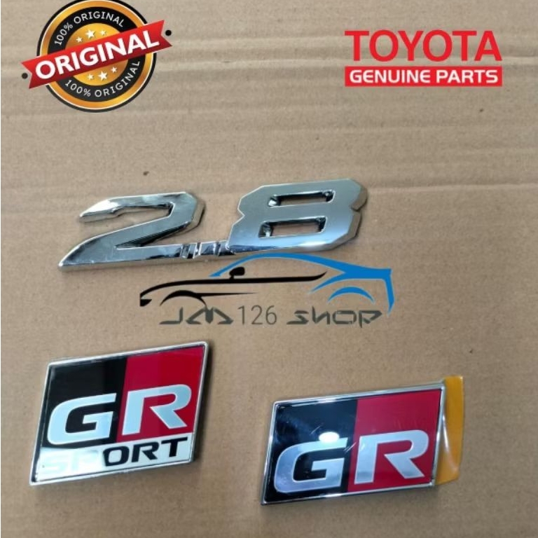 EMBLEM LOGO 2.8 GR SPORT FORTUNER ORIGINAL