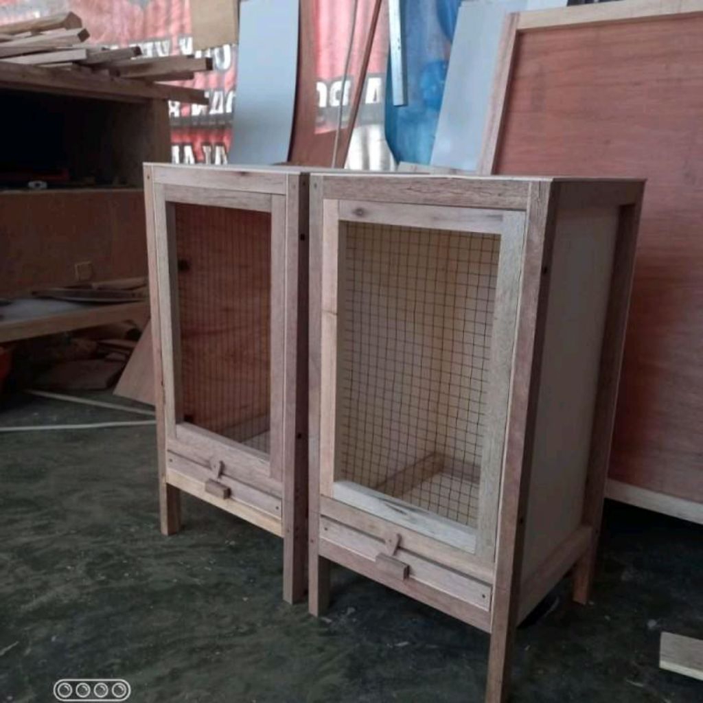 Kandang Gecko | Kandang Tokek Kayu Minimalis Ukuran 60x40x40cm