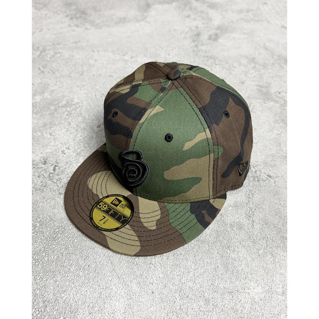 Stussy NEW ERA 59FIFTY SWIRLY S Woodland Camo
